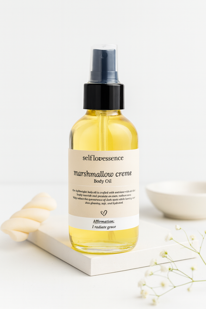 non-greasy body oil with long-lasting feminine scent